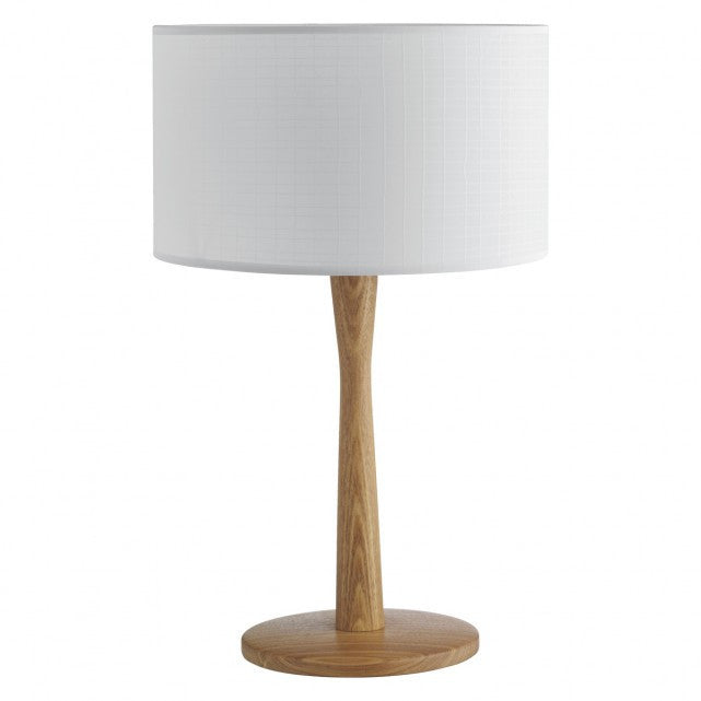 Pie de lámpara de mesa de madera de fresno