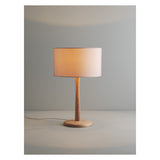 Pie de lámpara de mesa de madera de fresno