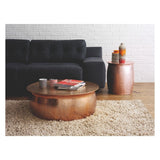 Rose Gold Hammered Aluminium Coffee Table