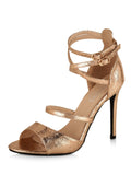 Barely There Multi Strap Heeled Sandals