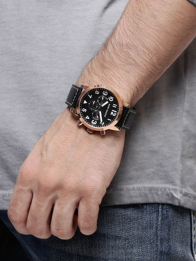 MARK MADDOX Chronograph Aviator Watch