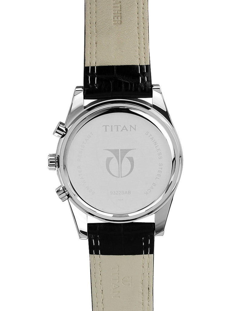 Black/Silver Chronograph Watch